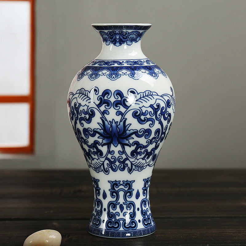 VASE CHINOIS BLEU - TIANKONG