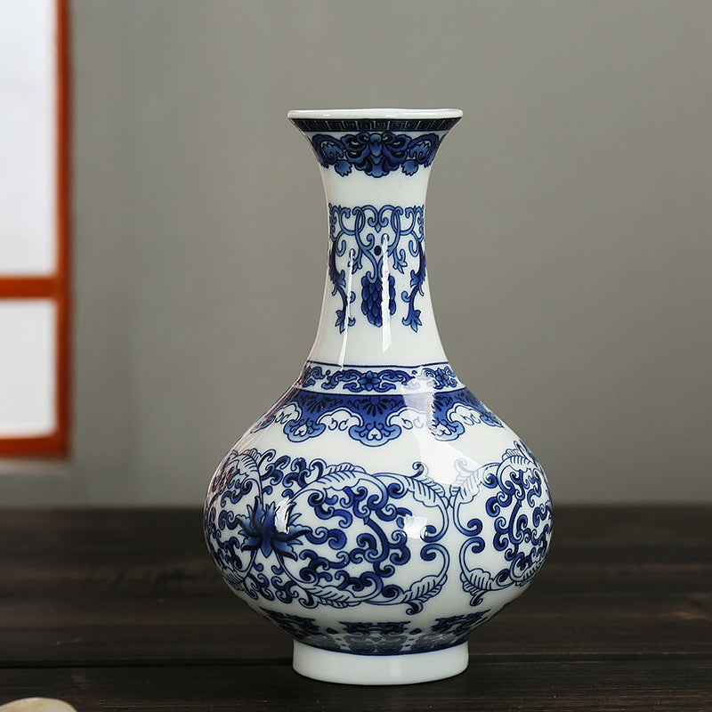 VASE CHINOIS BLEU - TIANKONG