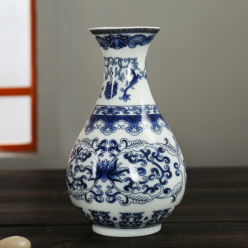 VASE CHINOIS BLEU - TIANKONG